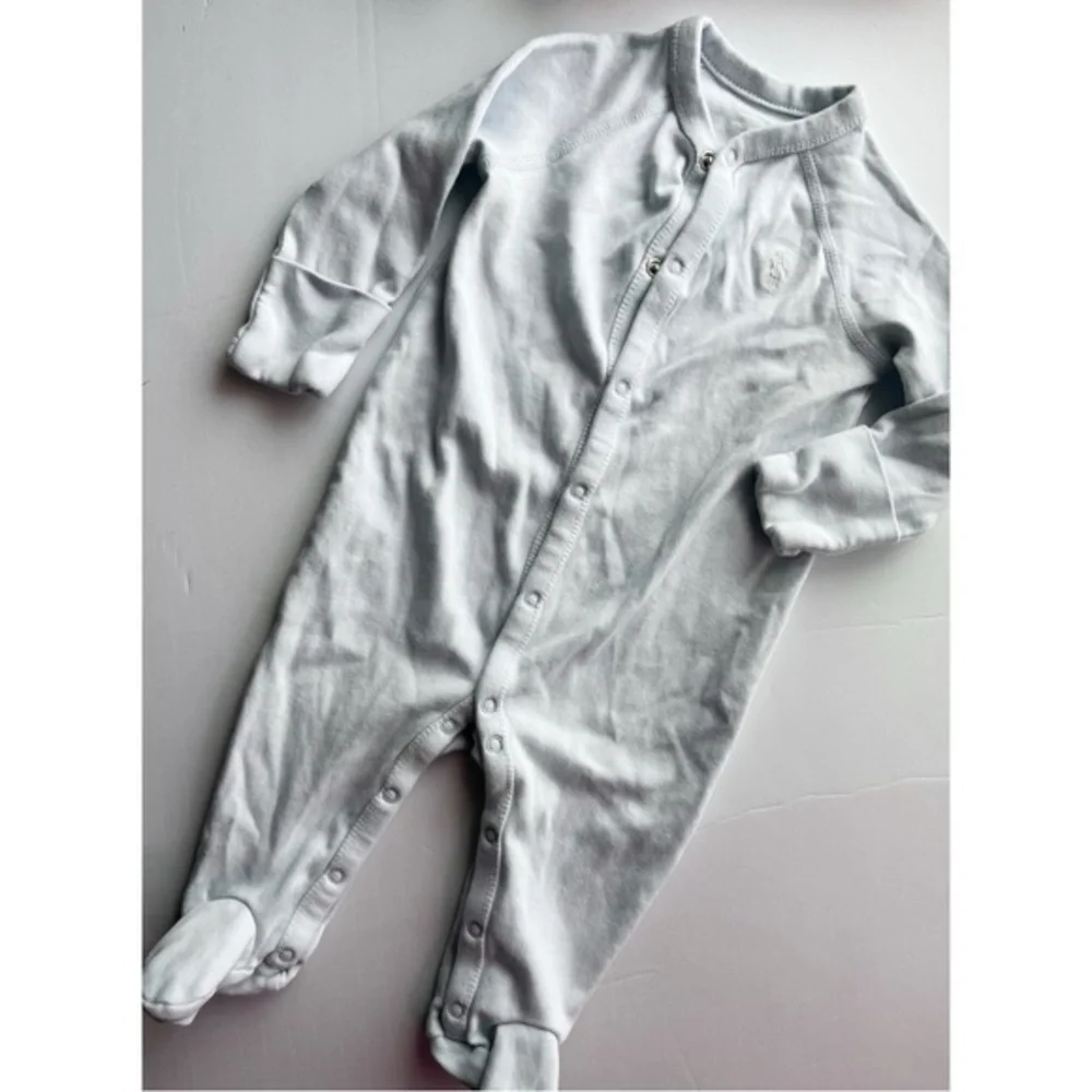 Ralph Lauren • Baby Blue Pastel Blue Footies